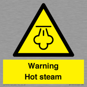 Warning Hot steam